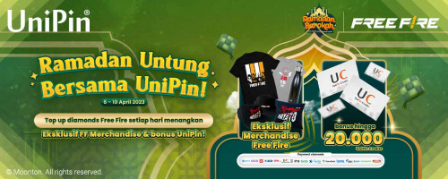 Ramadan Untung! Menangkan Bonus UniPin Credits dan Merchandise Eksklusif FF Hanya di UniPin!